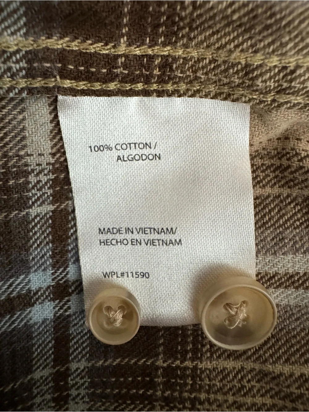 Weatherproof Vintage Long Sleeve Plaid Flannel Button Down Shirt